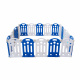 Aga4Kids Kinder Kunststoff-Laufstall 186x192x64 cm Blau