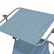 Aga 2x Gartenliege mit Verstellfunktion und Sonnendach Hellblau