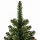 Aga Weihnachtsbaum 150 cm mit Tannenzapfen und leicht mit Kunstschnee bedeckt, Künstlicher Weihnachtsbaum, Tannenbaum mit ständer, Christbaum, Kunstbaum Weihnachten