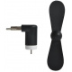 Mini-Ventilator microUSB schwarz ISO 5770
