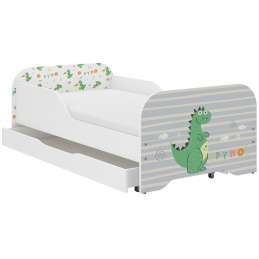Holzspielzeug Kinderbett Dino 140x70 cm