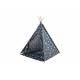 Aga4Kids Kinder Teepee Zelt Sterne Dunkelblau