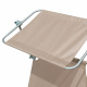 Aga 2x Gartenliege mit verstellbarem Dach Beige