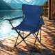 Linder Exclusiv Klappstuhl PO2431 – Campingstuhl & Angelstuhl mit Getränkehalter & Tragetasche, bis 120 kg Blau Faltbar Stuhl, Gartenstuhl