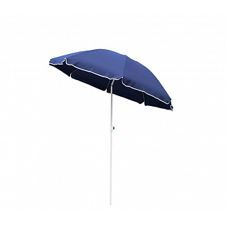 Linder Exclusiv Sonnenschirm POLYESTER MC200P, mit Einfacher Mechanismus zum Öffen und Schließen des Sonnenschirm, Ø 200 cm,Blau