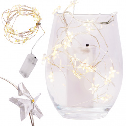 Aga LED Dekorative Drahtsterne 20 LED Warmweiß