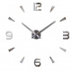 Aga Wanduhr groß 80-120cm silber