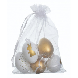 Zestaw 6 jajek do powieszenia wielkanocne