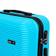 Aga Travel Kofferset, Reisekofferset MR4651 Hellblau, Hartschalenkoffer, Doppeltragegriff mit Zahlenschloss, Trolley Reisekoffer 3tgl 4 Rollen Reisekoffer
