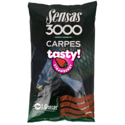 Sensas Grundfutter 3000 Carp Tasty Strawberry 1kg