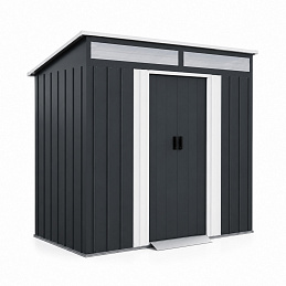 Aga Gartenhaus 238x132x180 cm Dunkelgrau