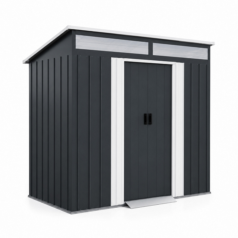 Aga Gartenhaus 238x132x180 cm Dunkelgrau