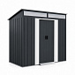 Aga Gartenhaus 238x132x180 cm Dunkelgrau