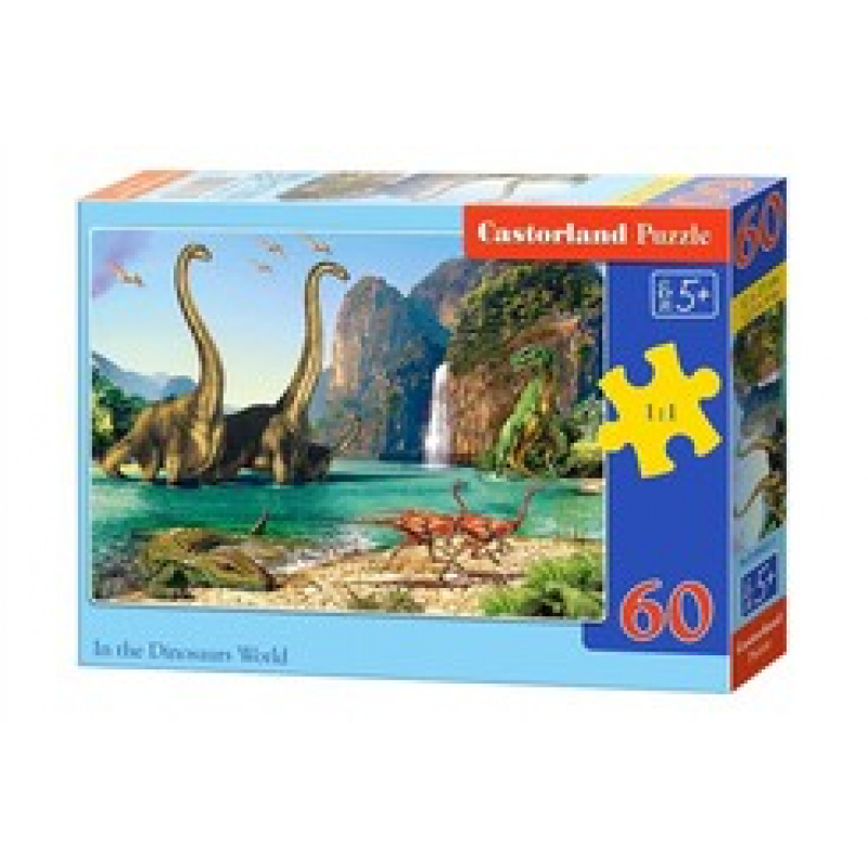 CASTORLAND Puzzle 60 Teile - In der Welt der Dinosaurier