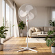Linder Exclusiv Ventilator Standventilator Luftkühler Ventilator Lüfter Oszillierend SV3000W Weiß