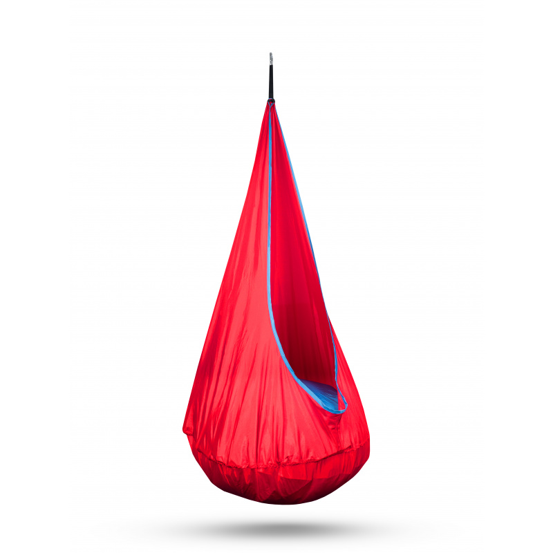 Aga Hängehöhle, Hängesessel, Hängematte Outdoor, Hängesack, Rot / Blau