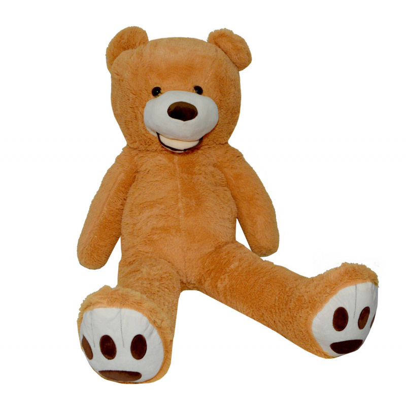 Aga4Kids Plüschbär 130 cm Hellbraun mit Pfoten 6DZ012 - 2. QUALITÄT