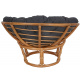 Aga Rattan-Sessel PAPASAN Dunkelgrau