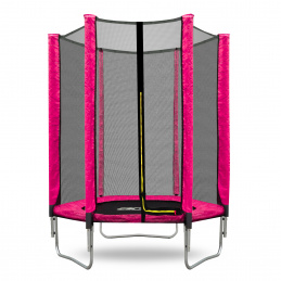 Aga SPORT TOP Trampolin 150 cm Rosa + Schutznetz