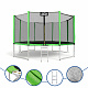 Aga SPORT PRO Trampolin 366 cm 12 ft Hellgrün,Kindertrampolin,Gartentrampolin mit Sicherheitsnetz + Schutznetz + Leiter