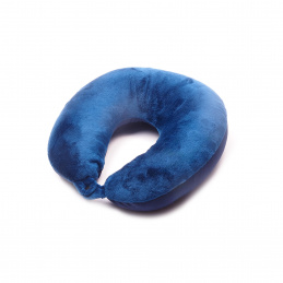 Aga Reisekissen Nackenkissen Flugzeug Reisekissen Memory Foam Nackenkissen Stützkissen luxuriöses kompaktes und leichtes Quick Pack für Camping Schlafrestkissen DS1702 Dunkelblau