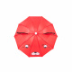 Aga Kinderschirm, Regenschirm, 50 cm Rot, Klappschirm mit Automatik-Öffnung, Stockschirm