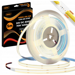 LED pásek COB Neon 24V - 528D - 15W/m - IP20 - 1650lm - 5m - neutrální barva