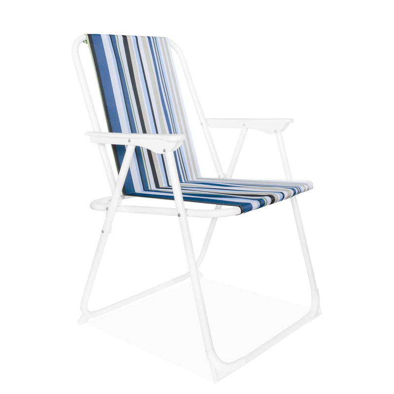 Linder Exclusiv Campingstuhl PO2600SO Ocean mit Streifen, Klappstuhl, Angel, Angler, Strand Stuhl faltbar Outdoor