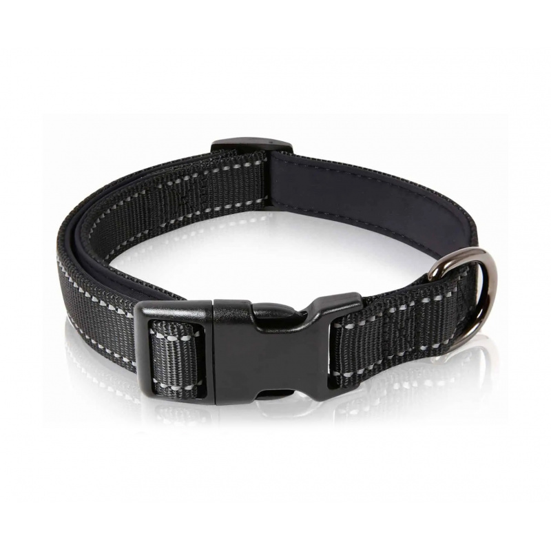 Aga Hundehalsband 50 - 60 cm Schwarz