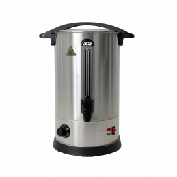 Aga Glühweinkocher 10 l Silber Einkochautomat aus Edelstahl Glühweinkessel Glühweinautomat Heißgetränkeautomat Heißwasserspender