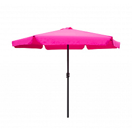 Linder Exclusiv Sonnenschirm, Gartenschirm Ø 300 cm,mit Kurbel, Brombeer