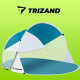 Strandzelt 190x120x90cm Trizand 20974 universal