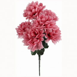 Bukiet sztucznych kwiatów różowe Chryzantemy - 35 cm