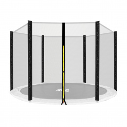 Aga Sicherheitsnetz für Trampolin 305 cm für 6 Stangen Schwarz