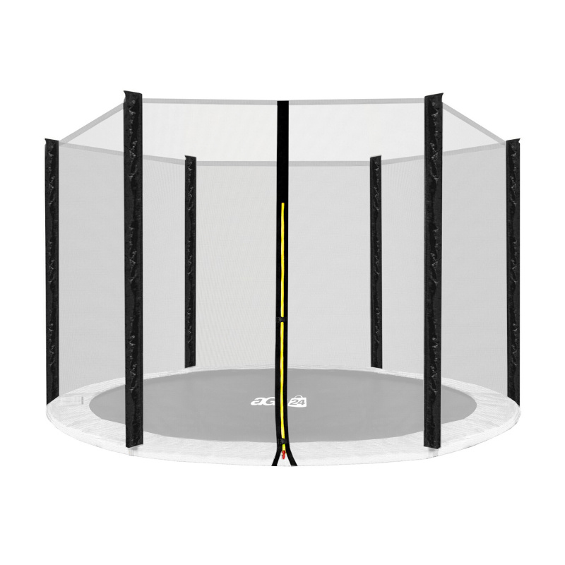 Aga Sicherheitsnetz für Trampolin 305 cm 10 ft für 6 Stangen Schwarz