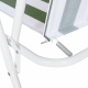 Linder Exclusiv Campingstuhl PO2600SG Grün mit Streifen – Klappstuhl, bis 120 kg belastbar, faltbar, für Angler, Strand & Outdoor