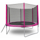 Aga SPORT TOP Trampolin 305 cm 10 ft Rosa, Kindertrampolin, Gartentrampolin mit Sicherheitsnetz + Sicherheitsnetz + Leiter