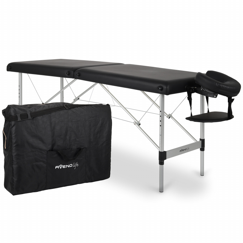 Habys Aluminium Massageliege Schwarz