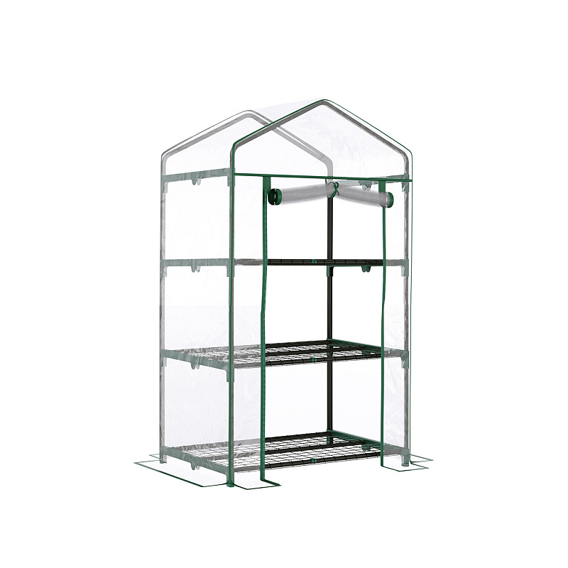 Linder Exclusiv Garten Folienbox,mit aufrolbare Tür MC4302 130x69x50 cm