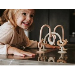 Silikonowa zabawka z przyssawkami różowa 9m+ BAMBOOM uniwersalny