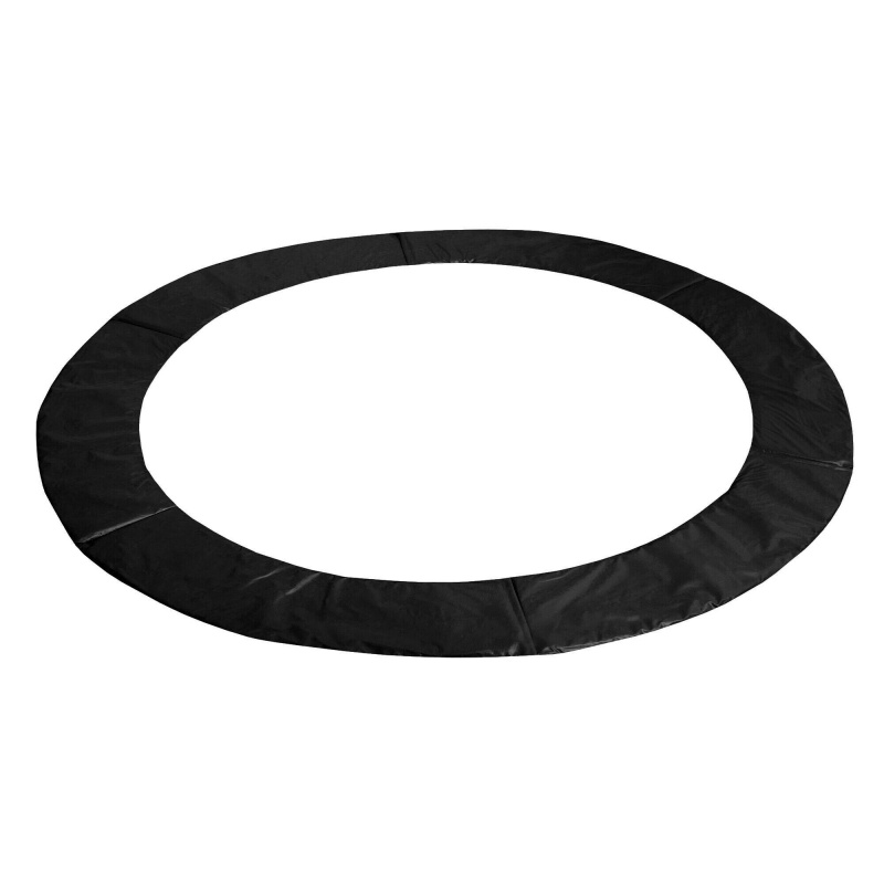 Aga Federnabdeckung für Trampolin Rundabdeckung mit innerem Netz 496 cm 16 ft Schwarz