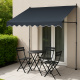 Aga Teleskopische Markise 300x120 cm Grau