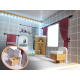 Aga MDF Holzpuppenhaus + Möbel 78cm schwarz LED