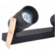 Schienenleuchte GU10 VIKI-L 8 - schwarz