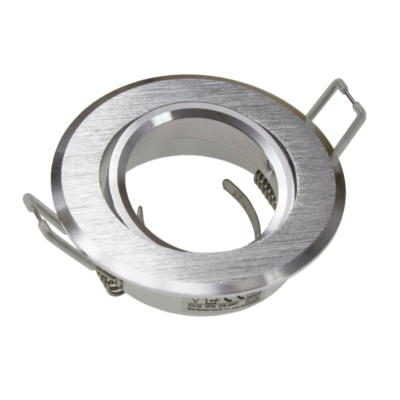 Runder Deckenstrahler ALU Deckenleuchte Deckenlampe Deckenstrahler silber EXCLUSIVE