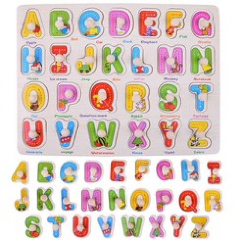 Holzbuchstaben ABECADŁO 2in1 + Englisch ZA4751 universal