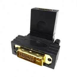 K415F1 ADAPTER OBROTOWY HDMI F-DVI M