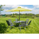 Linder Exclusiv Aga Kippbarer Sonnenschirm, Gartenschirm Ø 300 cm,mit Kurbelmechanismus,Limette