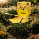 Linder Exclusiv Campingstuhl für Kinder Klappstuhl Gartenstuhl Kind Klappsessel Kinderklappstuhl Orange