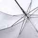 Aga Regenschirm, Klappschirm mit Automatik-Öffnung,  105 cm Grau, Stockschirm